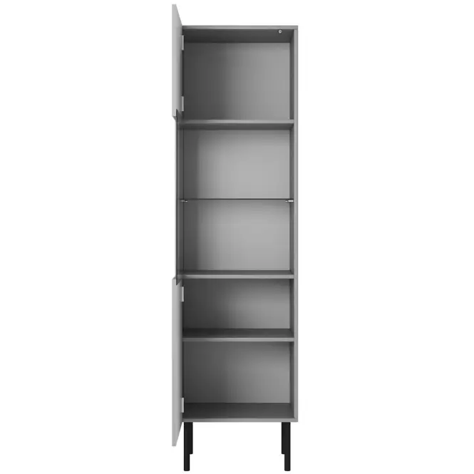 Vitrin Asensio W-1 szürke,4