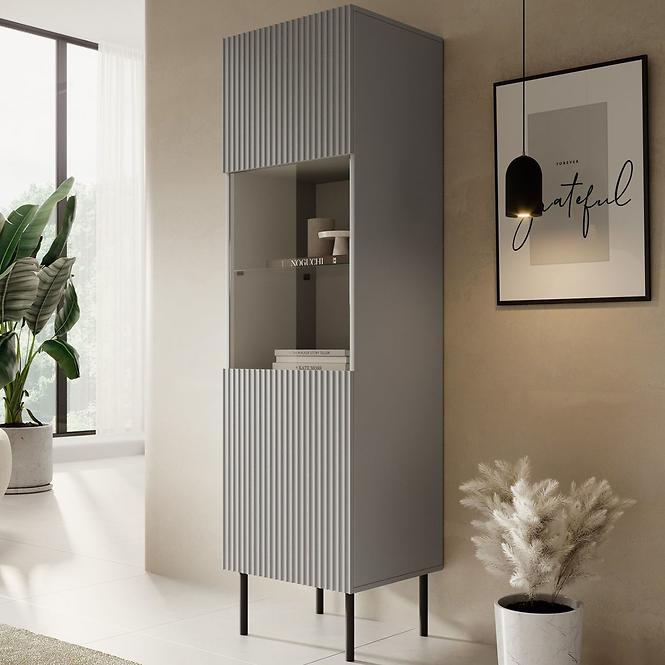 Vitrin Asensio W-1 szürke