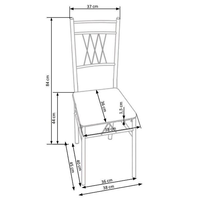Kerti asztal Faust + 4 székek mdf/acél – sonoma