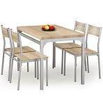 Kerti asztal Malcolm + 4 székek mdf/acél – sonoma