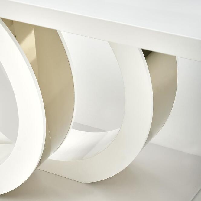 Asztall Galardo 90x160 mdf - fehér/arany,3