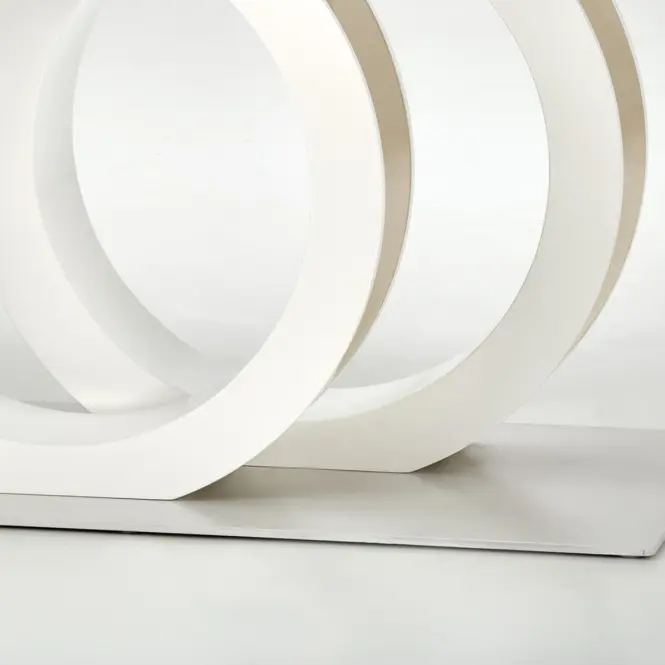 Asztall Galardo 90x160 mdf - fehér/arany