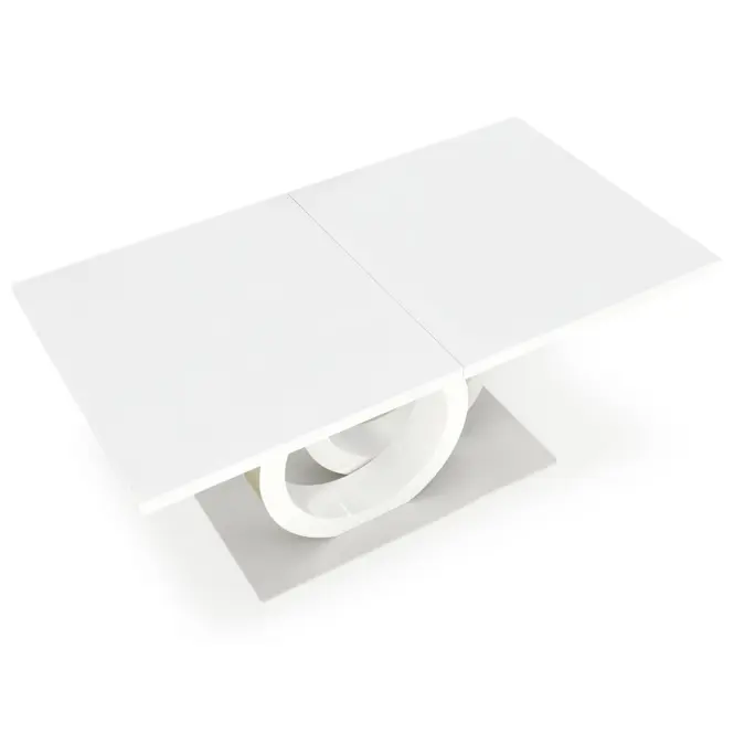 Asztall Galardo 90x160 mdf - fehér/arany