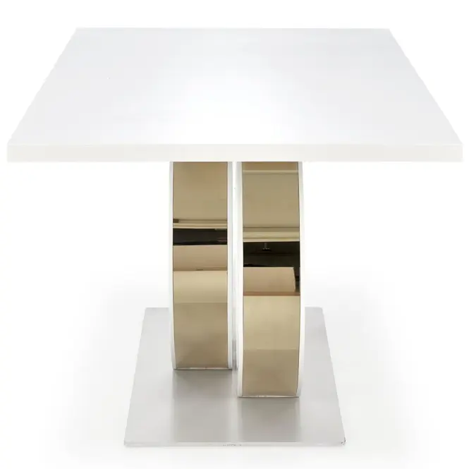 Asztall Galardo 90x160 mdf - fehér/arany,9