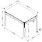 Asztall Gomez 80x120 polipropylen – füstös,8