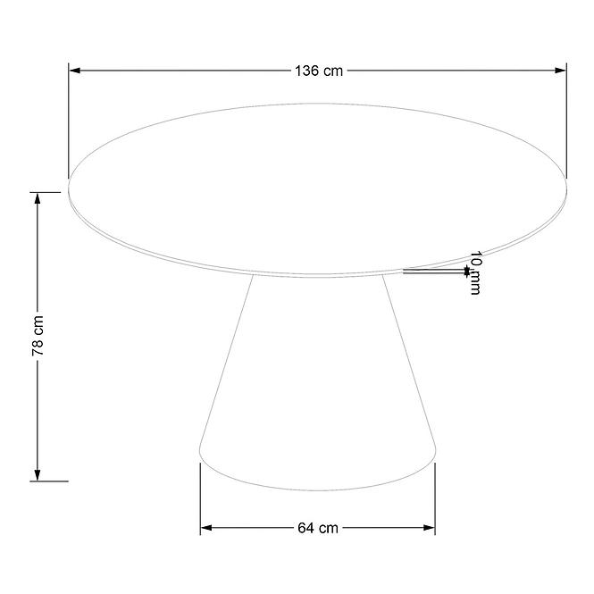 Asztall Henderson 136 mdf – dió