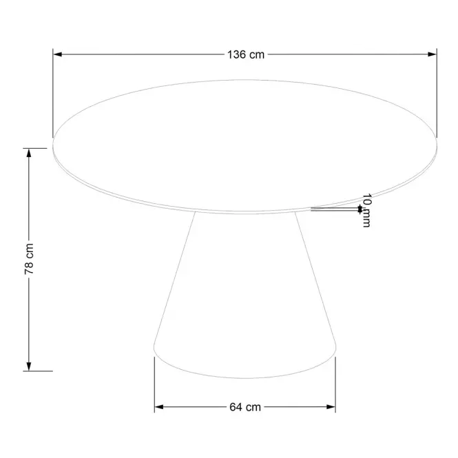 Asztall Henderson 136 mdf – dió,2