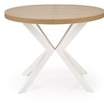 Asztall Peroni 100x250 lap/acél – tölgy arany/fehér