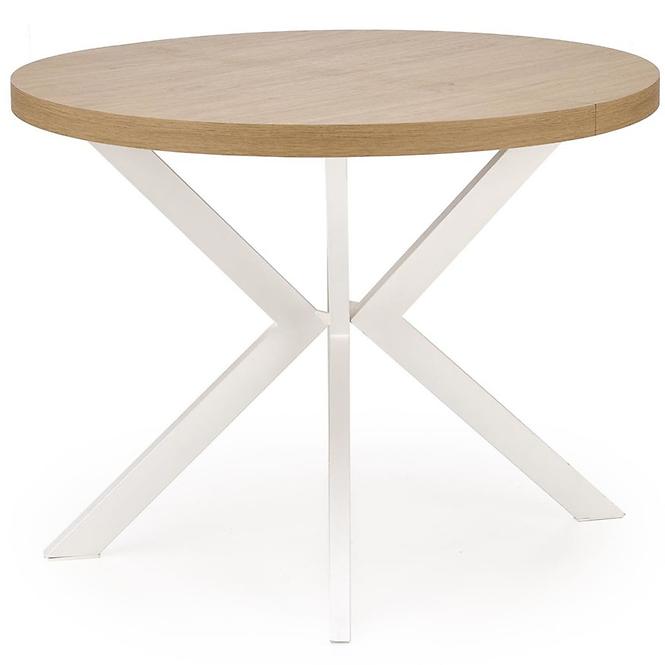 Asztall Peroni 100x250 lap/acél – tölgy arany/fehér
