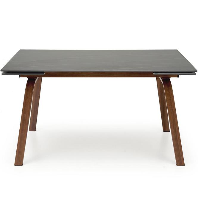 Asztall Lozano 82x140 spiek/acél – fekete üveggolyó/dió