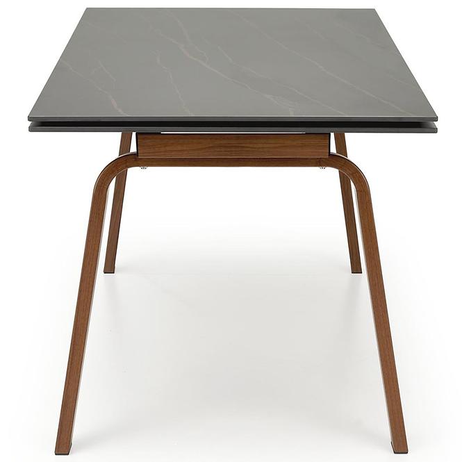 Asztall Lozano 82x140 spiek/acél – fekete üveggolyó/dió,5