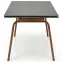 Asztall Lozano 82x140 spiek/acél – fekete üveggolyó/dió,5