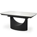 Asztall Osman 90x160 ceramika/mdf - fehér üveggolyó/fekete