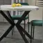 Asztall Peroni 100x250 lap/acél – fehér üveggolyó/fekete,14