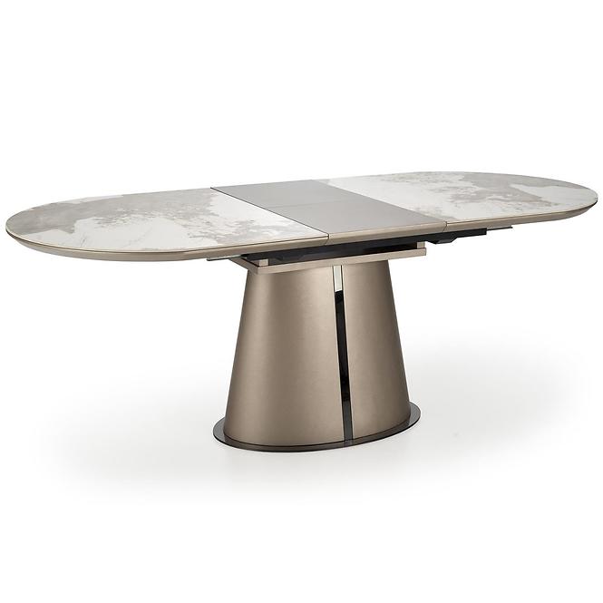 Asztall Robinson 90x160 ceramika/mdf – beżowy üveggolyó/capuc