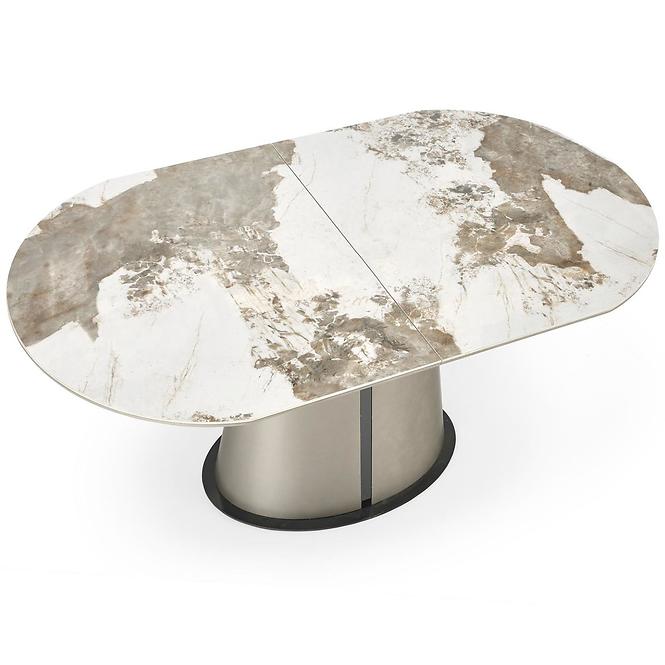 Asztall Robinson 90x160 ceramika/mdf – beżowy üveggolyó/capuc