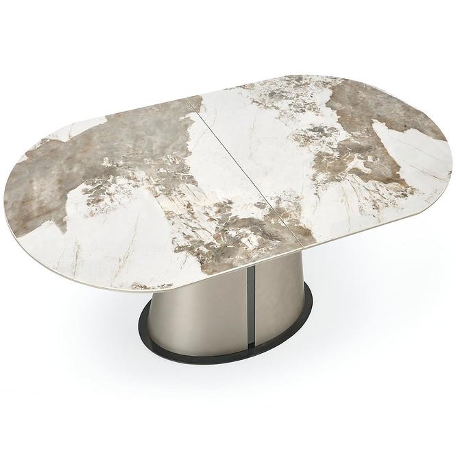 Asztall Robinson 90x160 ceramika/mdf – beżowy üveggolyó/capuc