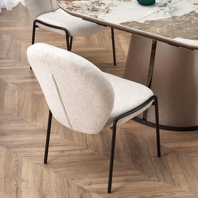 Asztall Robinson 90x160 ceramika/mdf – beżowy üveggolyó/capuc