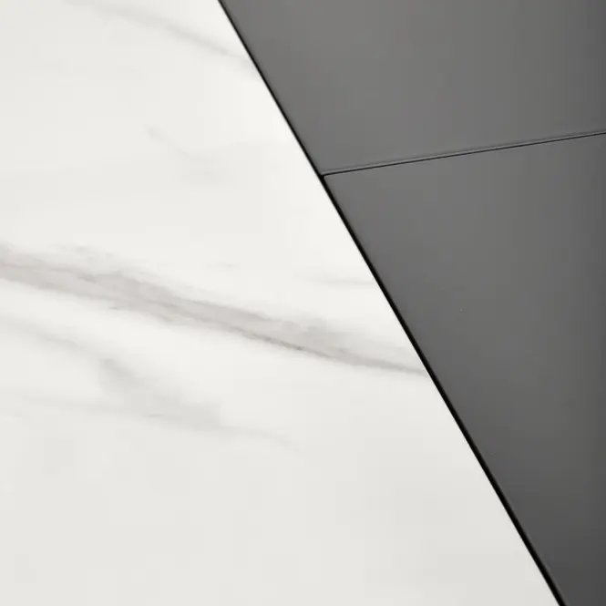 Asztall Dancan 90x160 ceramika/mdf – üveggolyó/hamu
