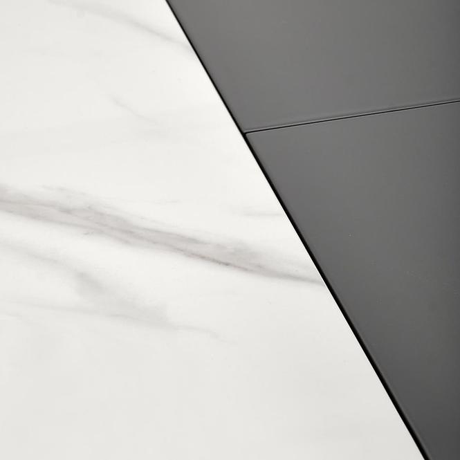 Asztall Dancan 90x160 ceramika/mdf – üveggolyó/hamu