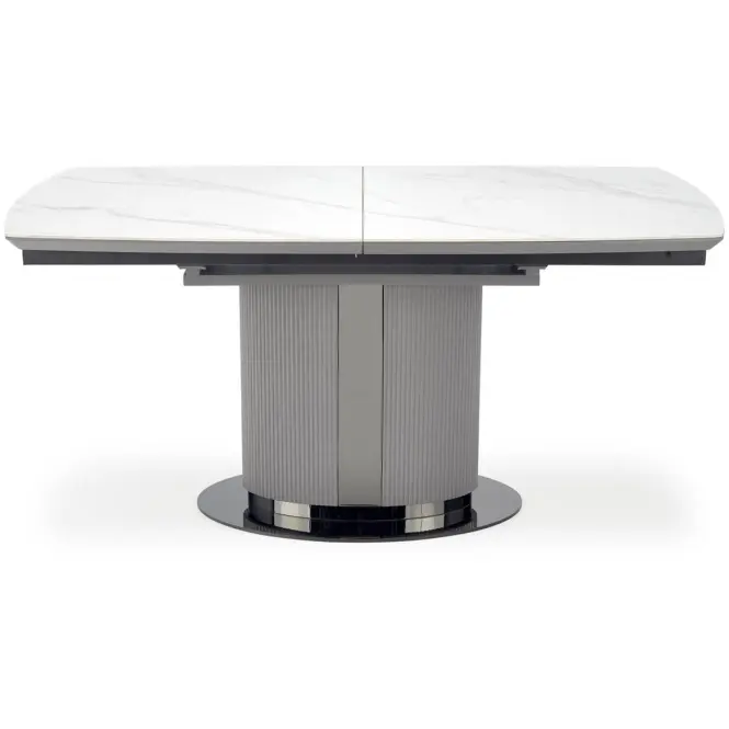 Asztall Dancan 90x160 ceramika/mdf – üveggolyó/hamu