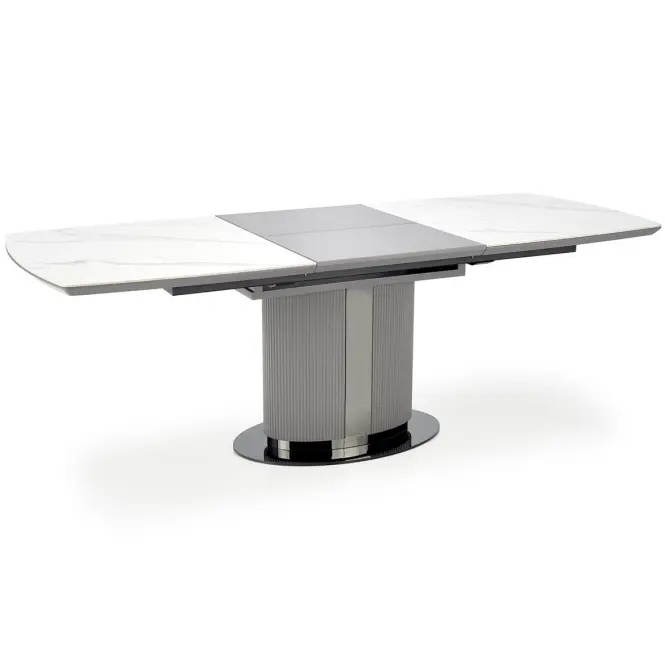 Asztall Dancan 90x160 ceramika/mdf – üveggolyó/hamu