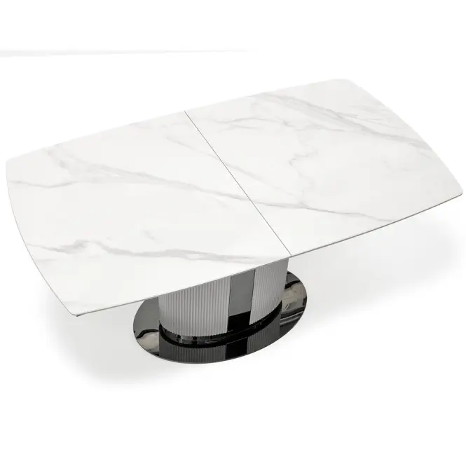Asztall Dancan 90x160 ceramika/mdf – üveggolyó/hamu,9