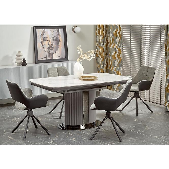 Asztall Dancan 90x160 ceramika/mdf – üveggolyó/hamu