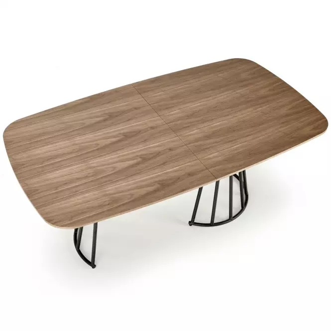 Asztall Everton mdf/acél - dió/fekete,9