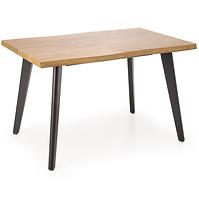 Asztall Dickson 2 88x150 mdf/acél – természetes/fekete