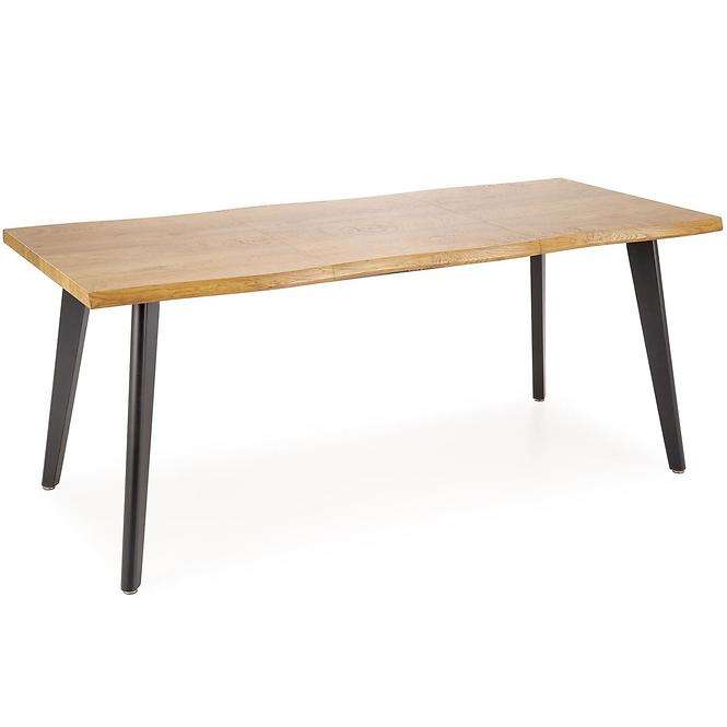 Asztall Dickson 2 88x150 mdf/acél – természetes/fekete