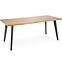 Asztall Dickson 2 88x150 mdf/acél – természetes/fekete,3