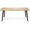 Asztall Dickson 2 88x150 mdf/acél – természetes/fekete,4