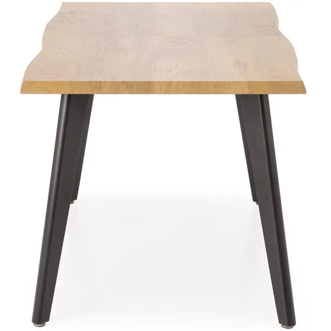 Asztall Dickson 2 88x150 mdf/acél – természetes/fekete