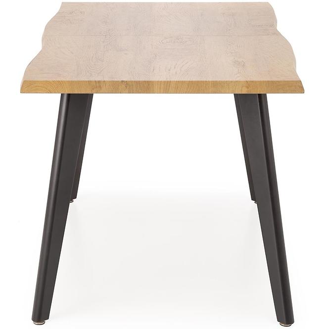 Asztall Dickson 2 88x150 mdf/acél – természetes/fekete
