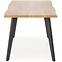 Asztall Dickson 2 88x150 mdf/acél – természetes/fekete,5