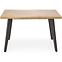 Asztall Dickson 2 88x150 mdf/acél – természetes/fekete,7