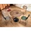 Asztall Olmo mdf/acél – dió/fekete,8