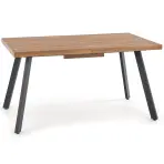Asztall Berlin 90x160 mdf/acél – méz dió/fekete
