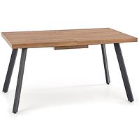 Asztall Berlin 90x160 mdf/acél – méz dió/fekete