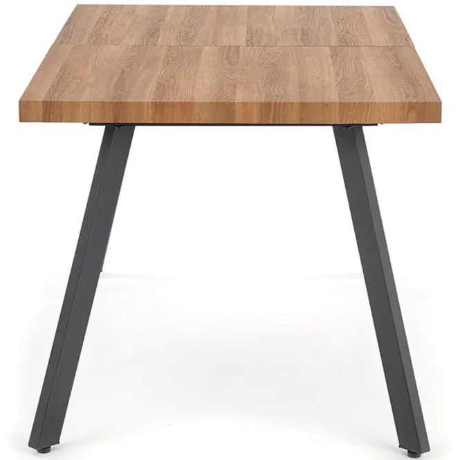 Asztall Berlin 90x160 mdf/acél – méz dió/fekete,3