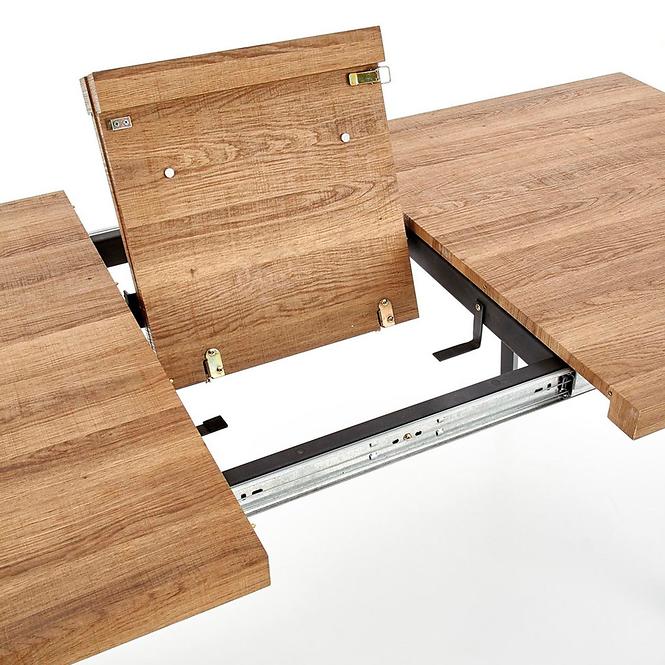 Asztall Berlin 90x160 mdf/acél – méz dió/fekete