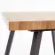 Asztall Berlin 90x160 mdf/acél – méz dió/fekete,6