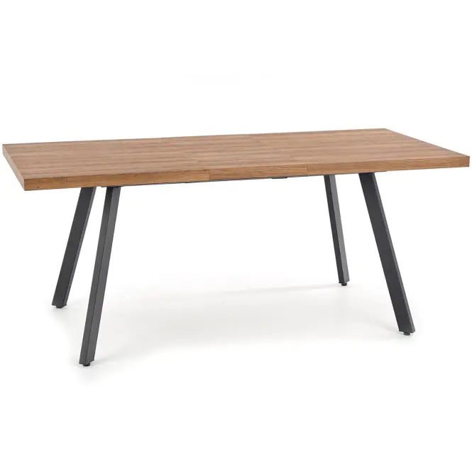 Asztall Berlin 90x160 mdf/acél – méz dió/fekete,7