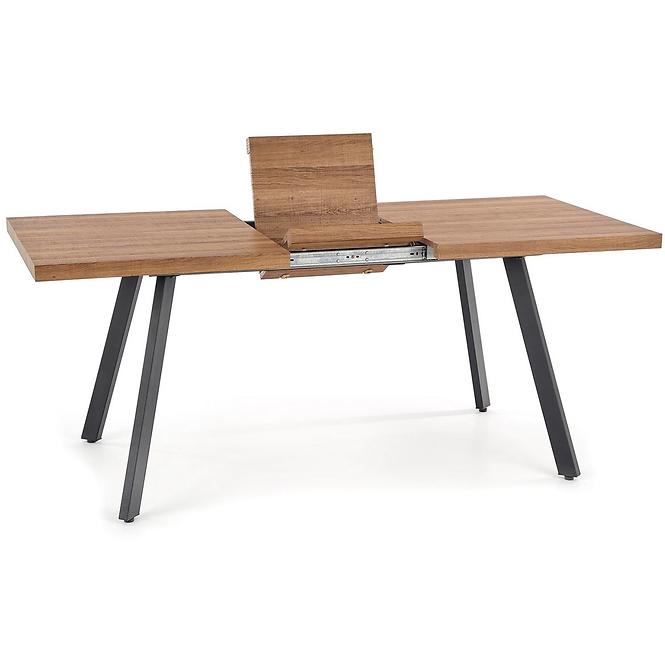 Asztall Berlin 90x160 mdf/acél – méz dió/fekete