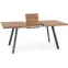 Asztall Berlin 90x160 mdf/acél – méz dió/fekete,8