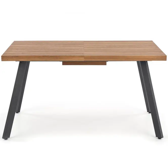 Asztall Berlin 90x160 mdf/acél – méz dió/fekete