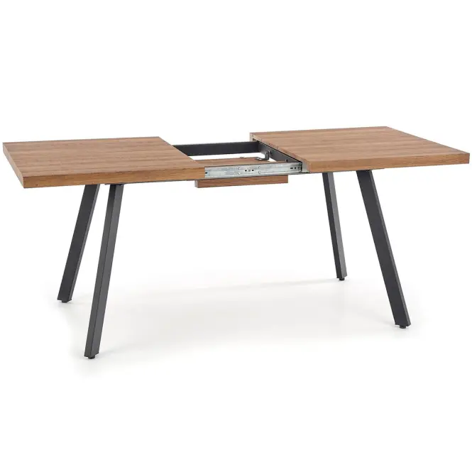 Asztall Berlin 90x160 mdf/acél – méz dió/fekete,11