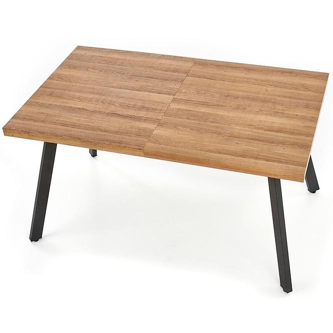 Asztall Berlin 90x160 mdf/acél – méz dió/fekete