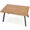 Asztall Berlin 90x160 mdf/acél – méz dió/fekete,12